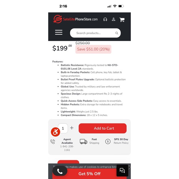 Escapezone Zone Shield Faraday Bag Ballistic Backpack Laptop Padded - Picture 14 of 15